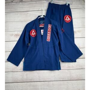 Gracie Barra Equipe Gb Edition GI & Pants Youth Y6 Royal Blue Patched Jiu-Jitsu